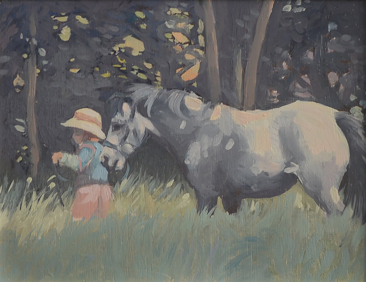 Caroline en Rosie De Pony door Jennifer Wright