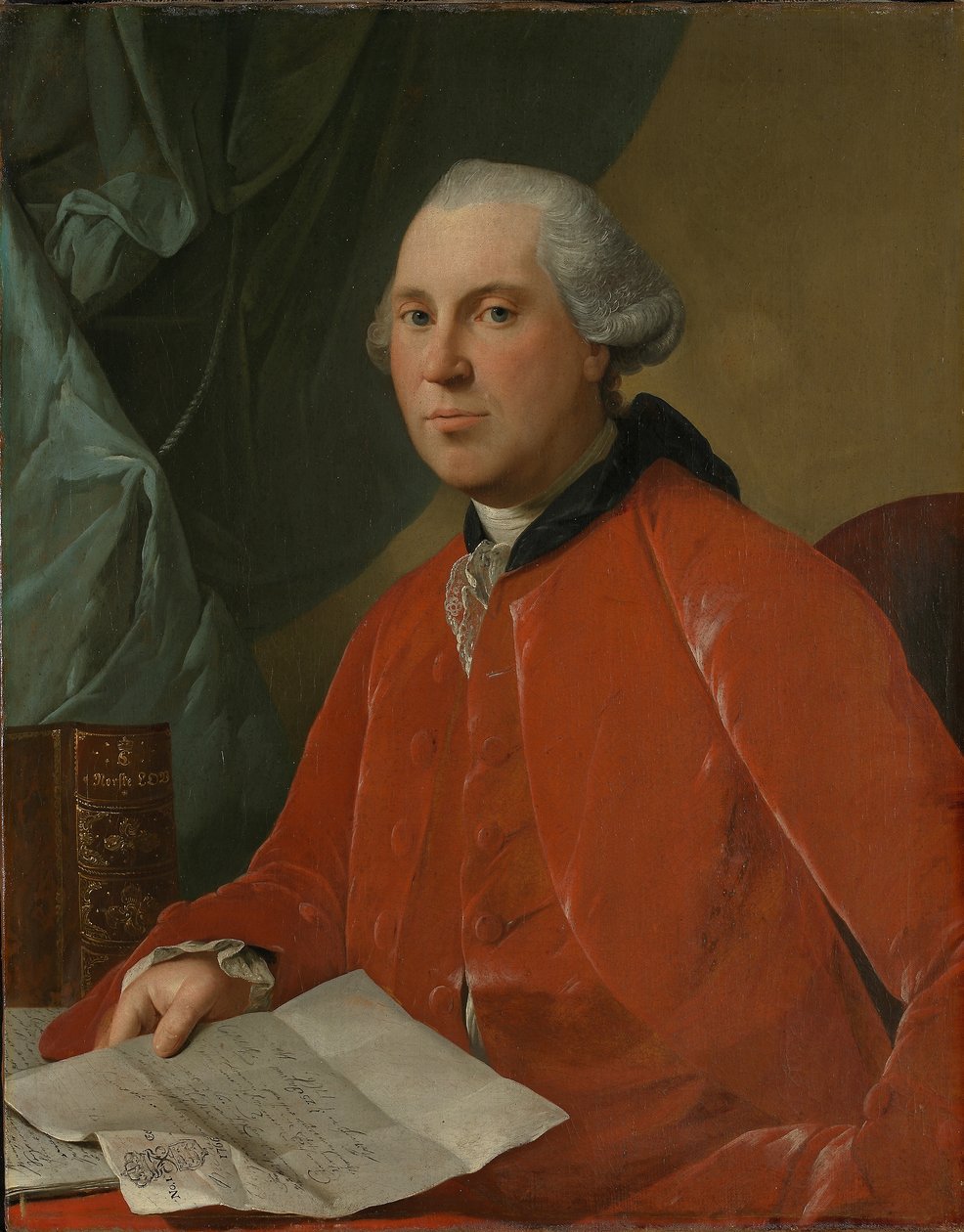 Deens:  Portræt af Lauritz Christian Steen Portret van Lauritz Christian Steen door Jens Juel