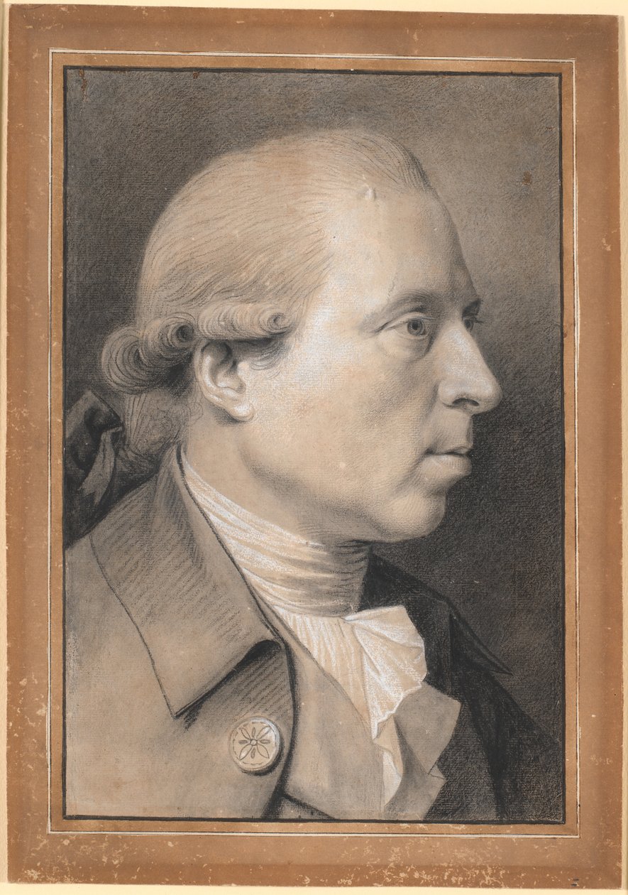 Portret van de beeldhouwer, professor Nikolaj Dajon door Jens Juel