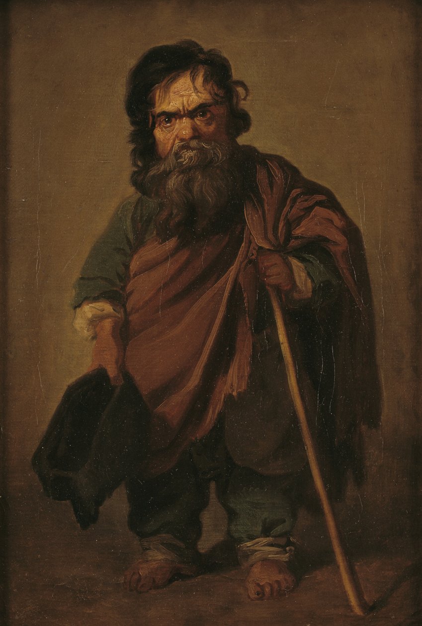 De Romeinse dwerg Francesco Ravai, genaamd Bajocco door Jens Juel