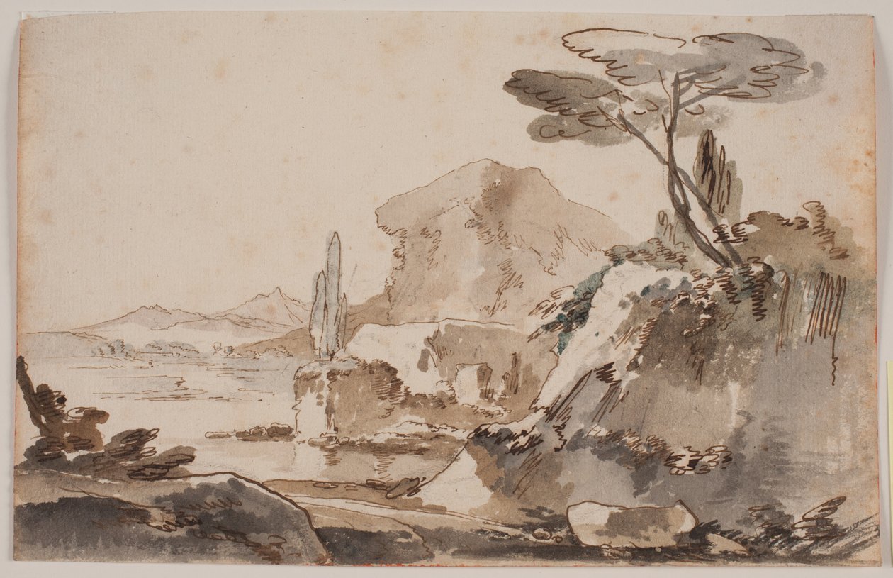 Italiaans landschap door Jens Petersen Lund