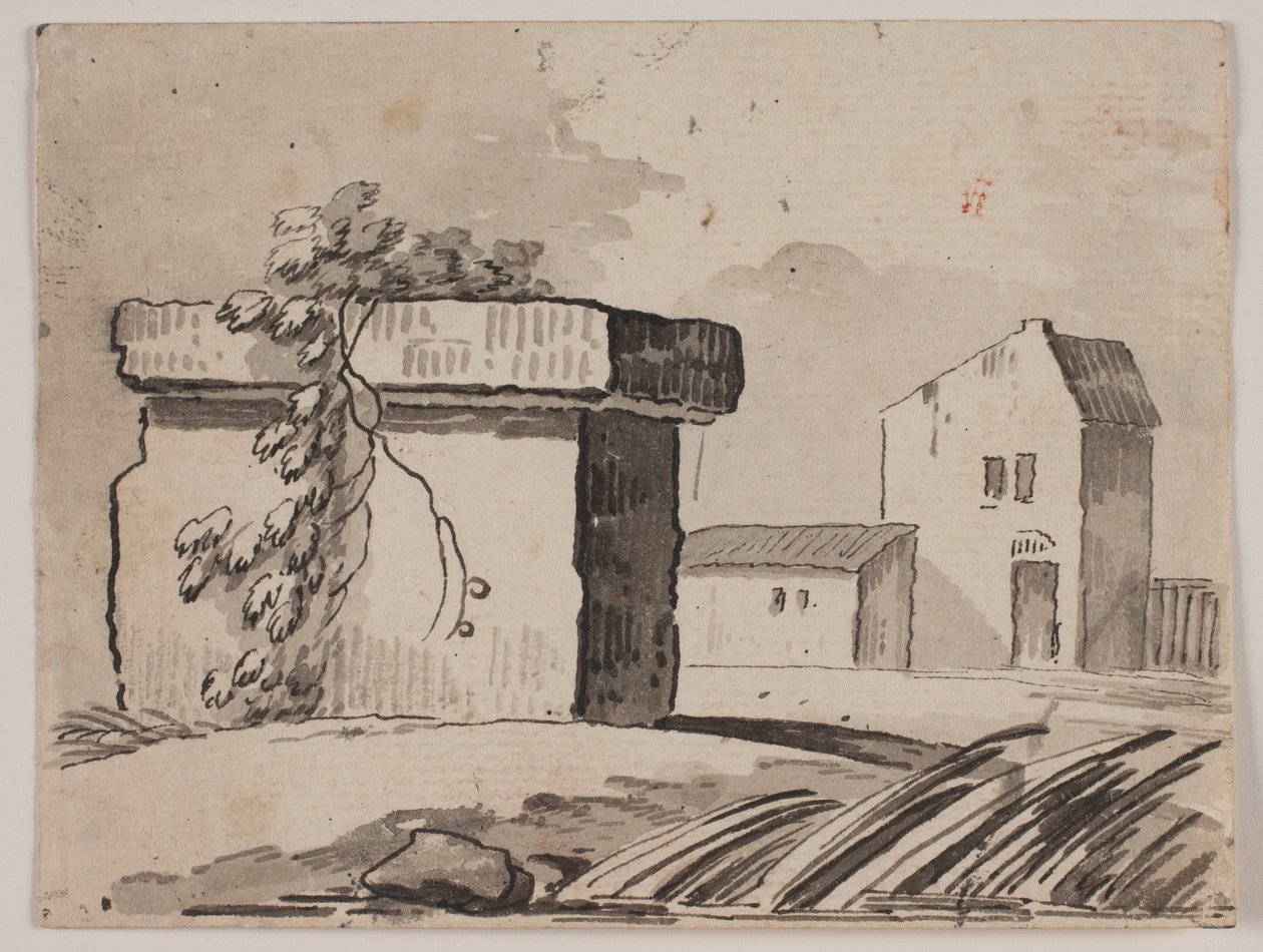 Ruin en Huis door Jens Petersen Lund