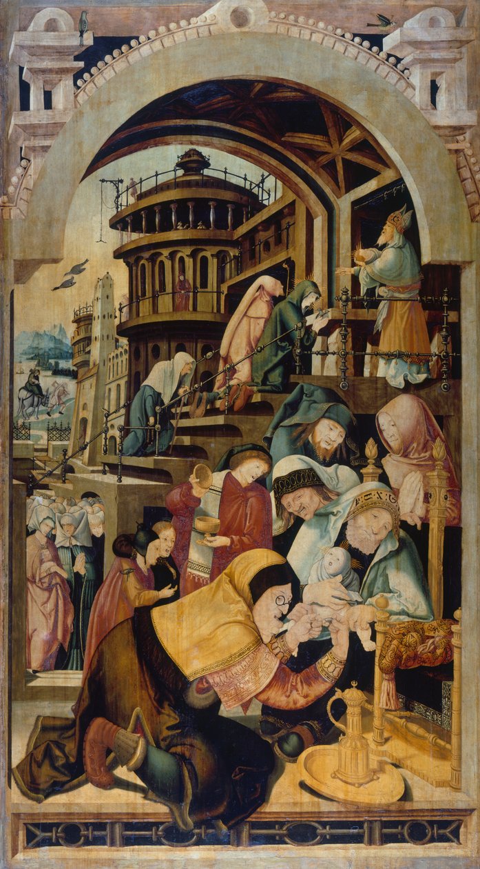Besnijdenis van Jezus, schilderij door Jorg Ratgeb door Jerg Ratgeb