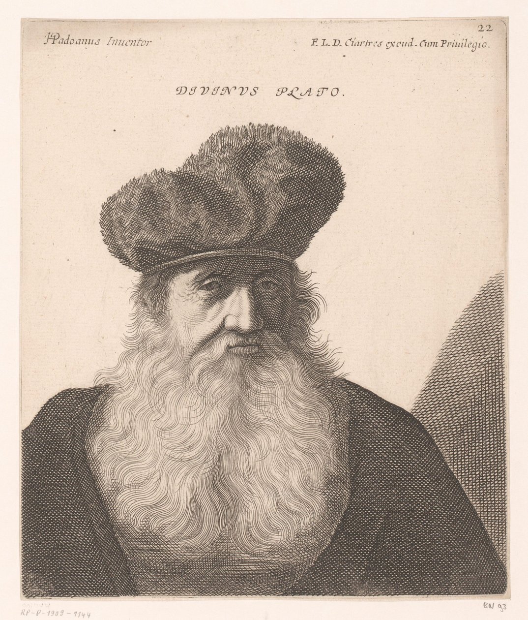 Portret van Plato door Jerôme David (attributed to)