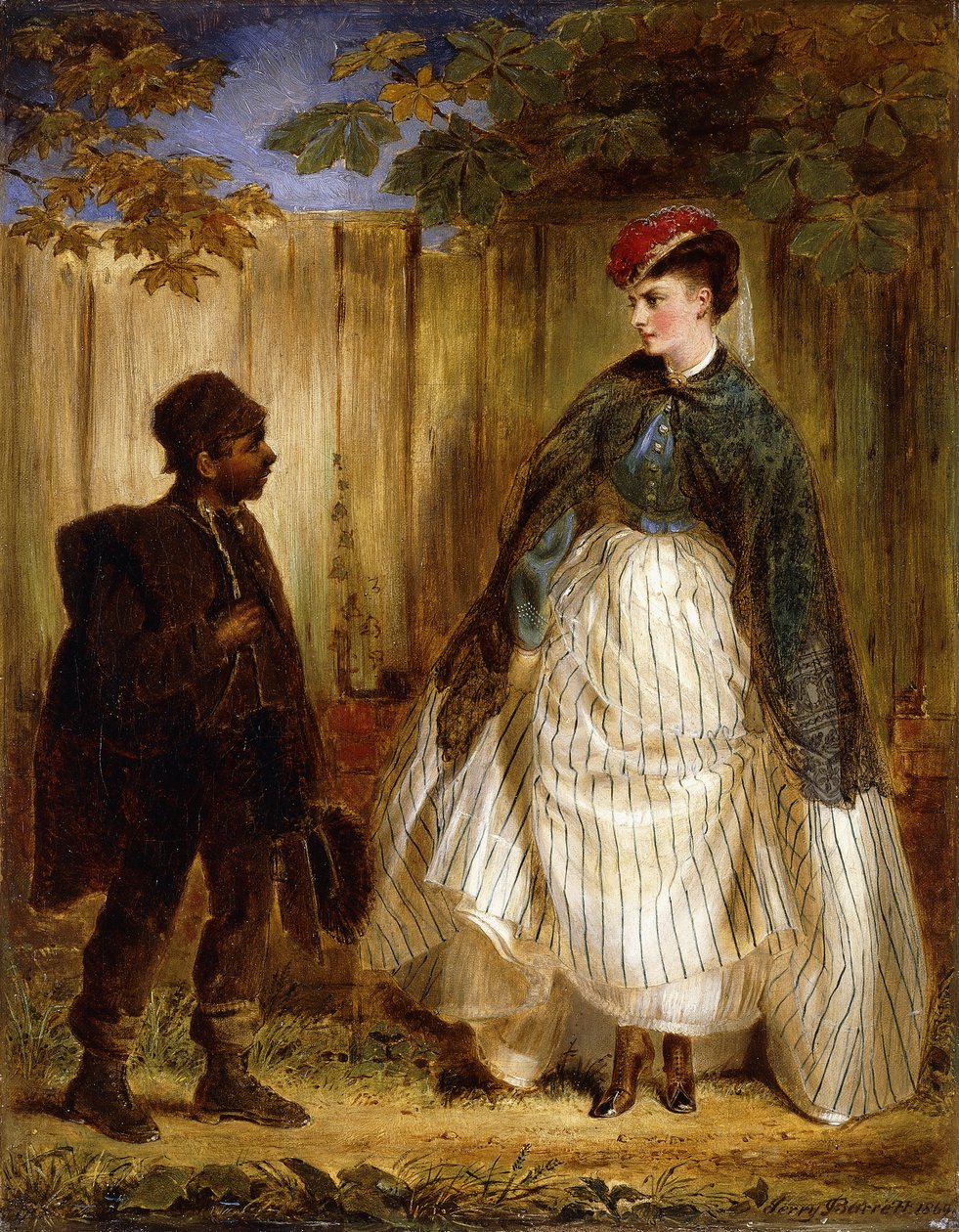 Te dichtbij voor comfort, 1869 door Jerry Barrett