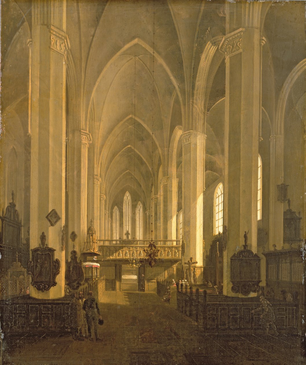 Interieur van de St. Johanneskerk in Hamburg door Jess Bundsen