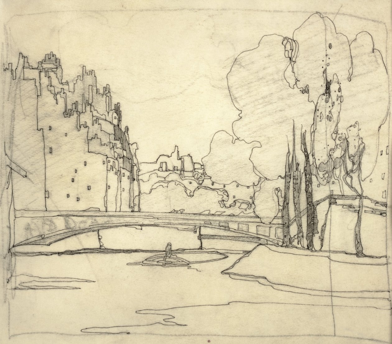 Illustratie voor "Het Boek der Bruggen", c.1911 door Jessie Marion King