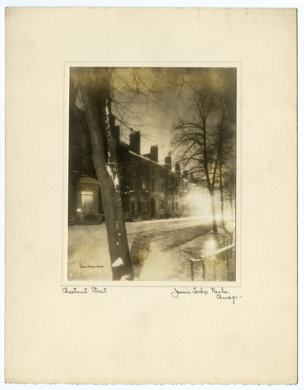 Chestnut Street, Boston, USA, ca. 1902-10 door Jessie Tarbox Beals