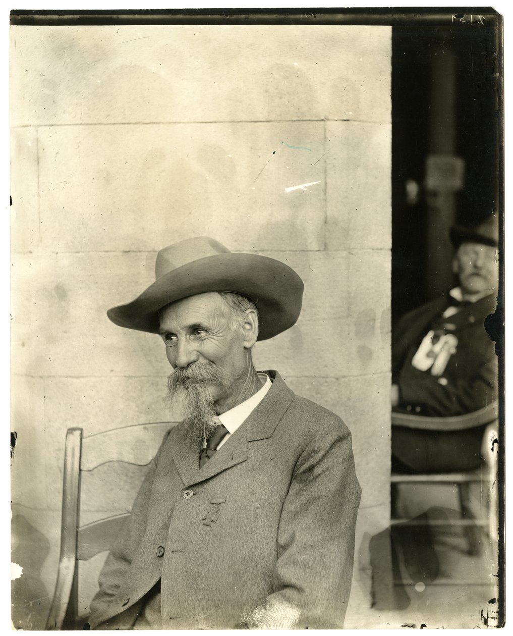 Man met hoed, medaille, ca. 1905-40 door Jessie Tarbox Beals