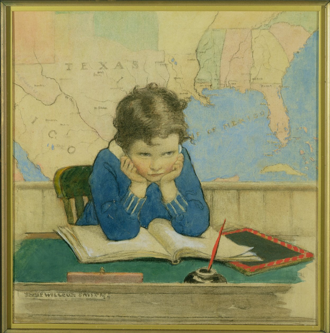 Omslagillustratie voor Good Housekeeping magazine, oktober 1928 door Jessie Willcox Smith