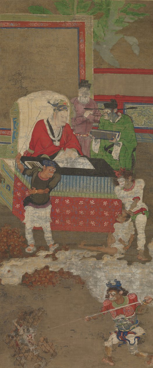 Tien Koningen van de Hel, voor 1195 door Jin Chushi