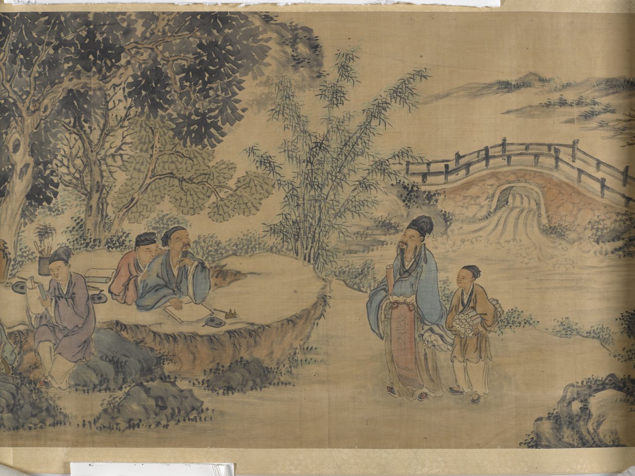 Verzameling bij het Lanting Orchid-paviljoen door Jiuru Chen