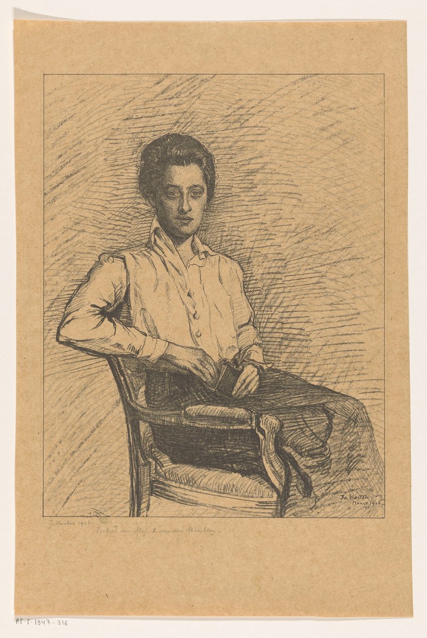 Portret van B. van der Meulen door Jo Koster