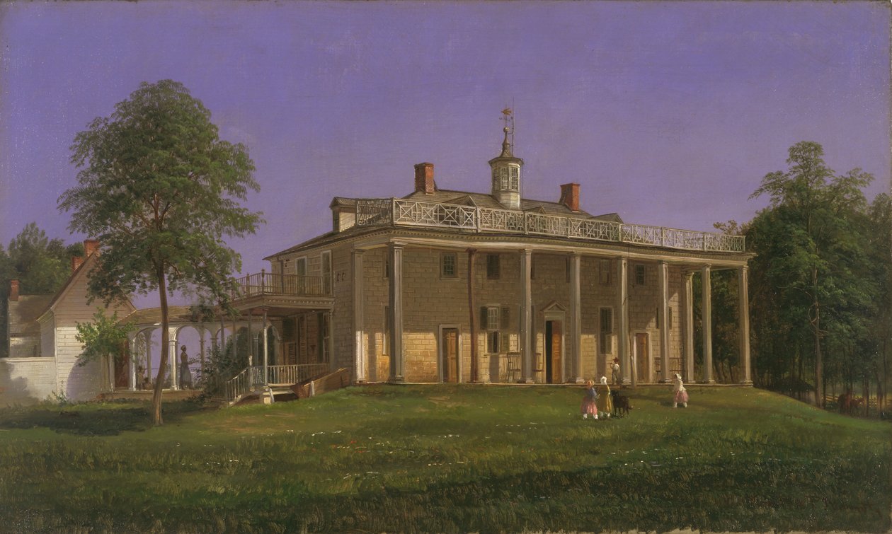 Uitzicht op Mount Vernon door Joachim Ferdinand Richardt