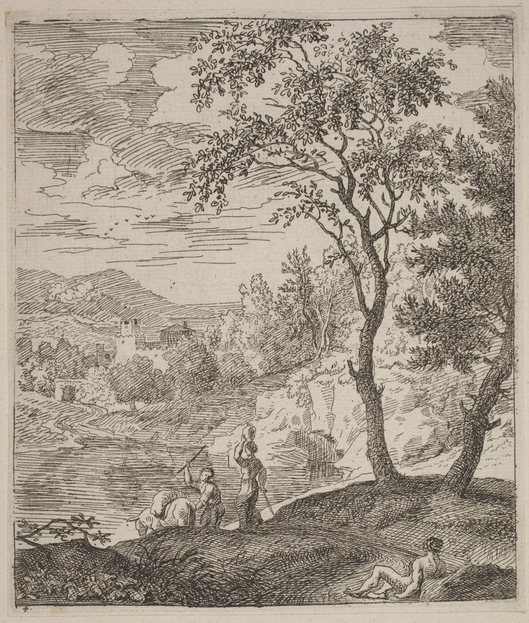 Landschappen in de stijl van Poussin door Joachim Franz Beich