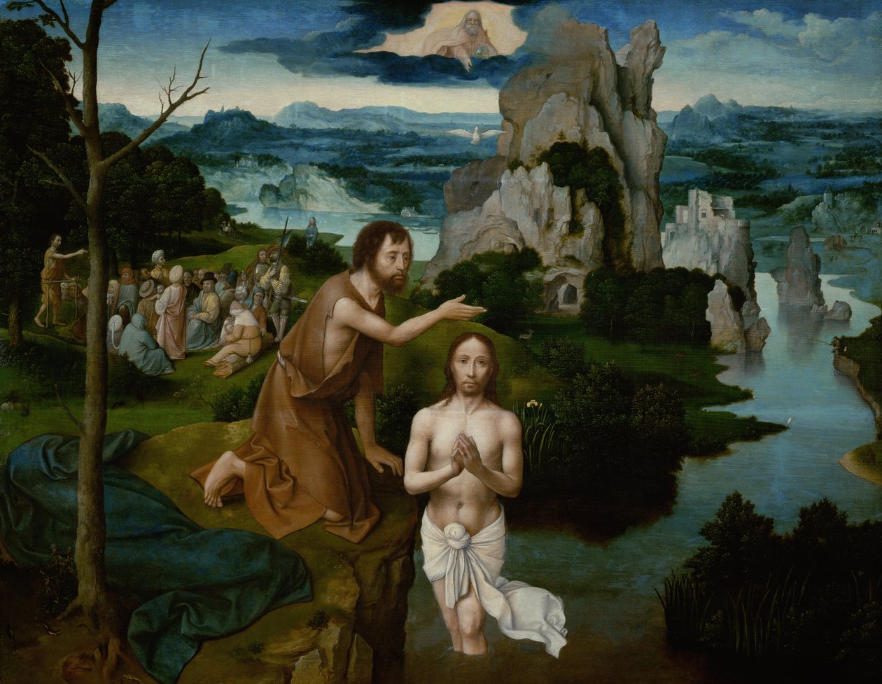 De doop van Christus door Joachim Patinir