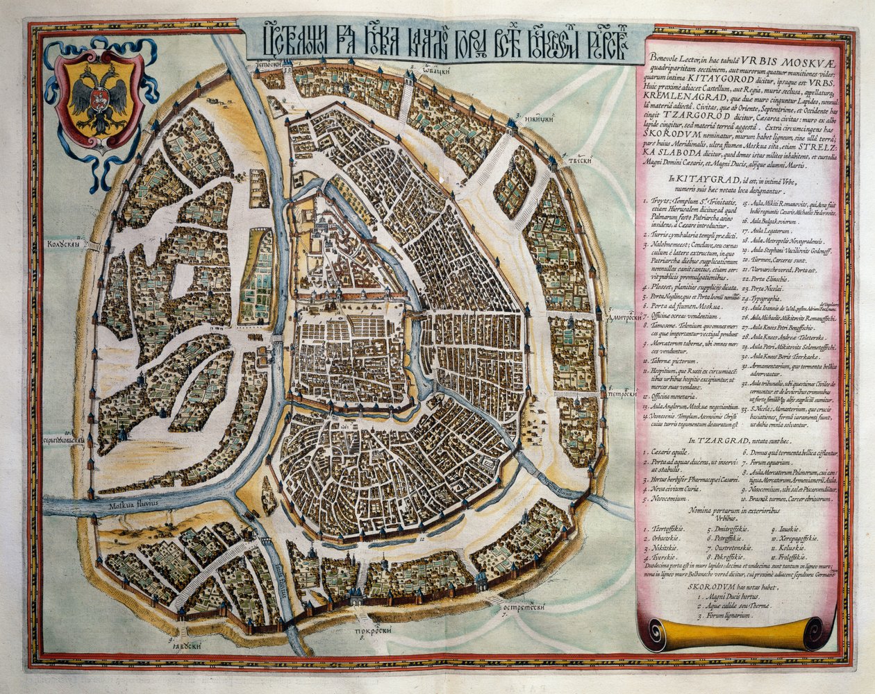 Moskou, Volume II, Atlas Maior, door Joan Blaeu (1596-1673), kopergravure, Amsterdam door Joan Blaeu