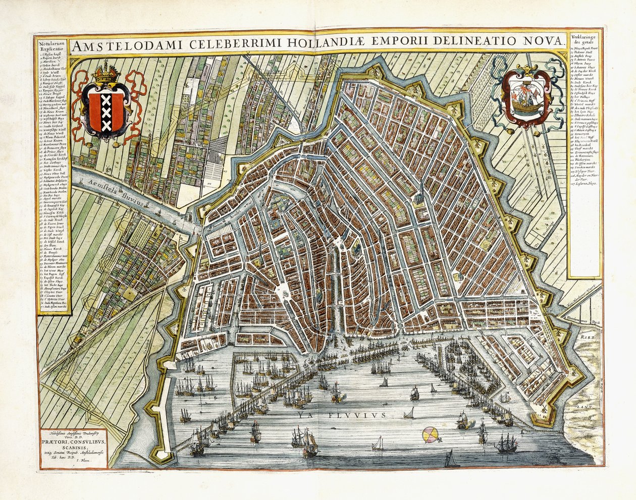 Plan en uitzicht van de steden en gebouwen van Holland en de Lage Landen, 1649 door Joan Blaeu