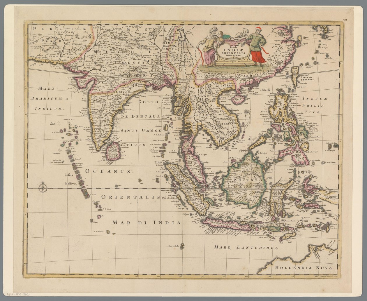 Kaart van Indonesië door Joannes L