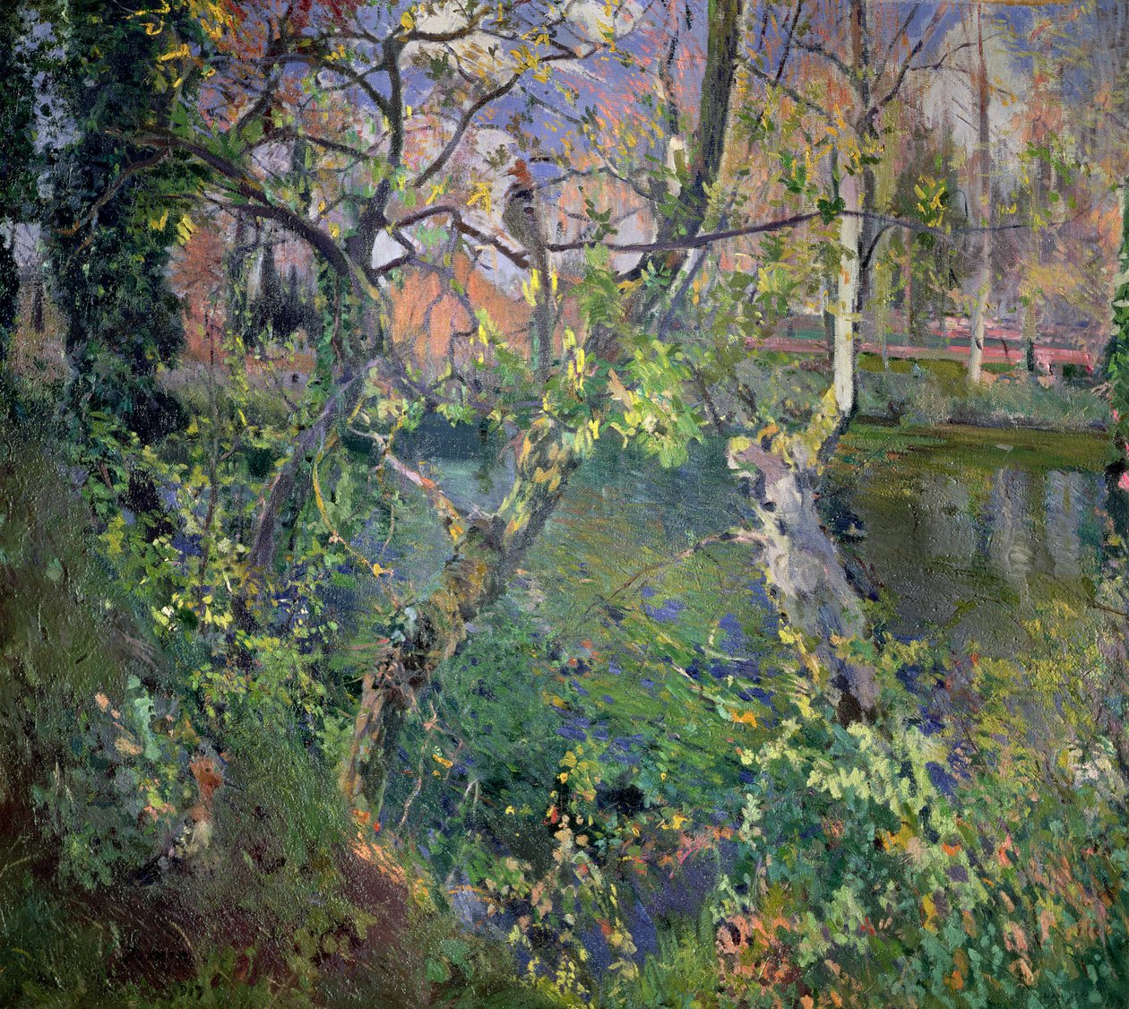 De regen van Moguda, 1917 door Joaquin Mir Trinxet