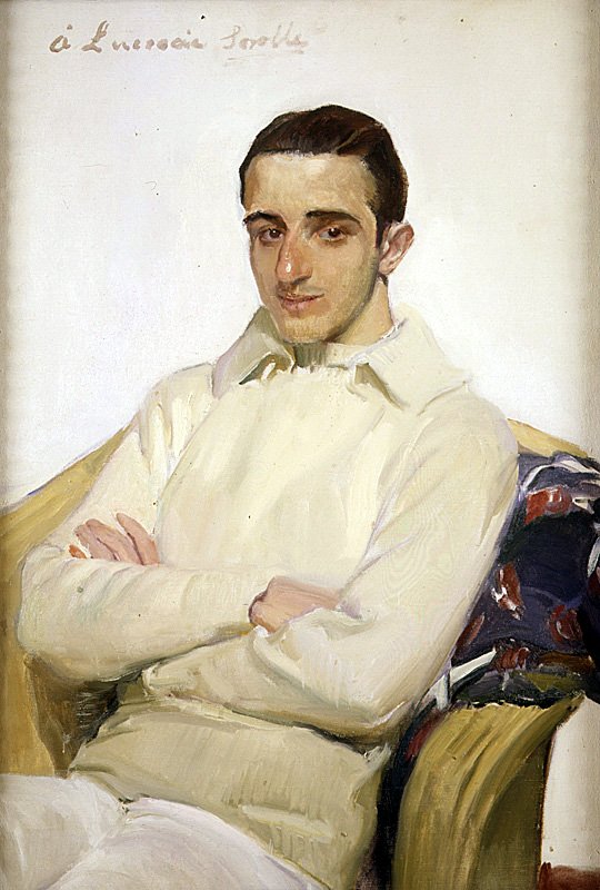 Portret van Jose Luis Benlliure Lopez de Arana door Joaquín Sorolla