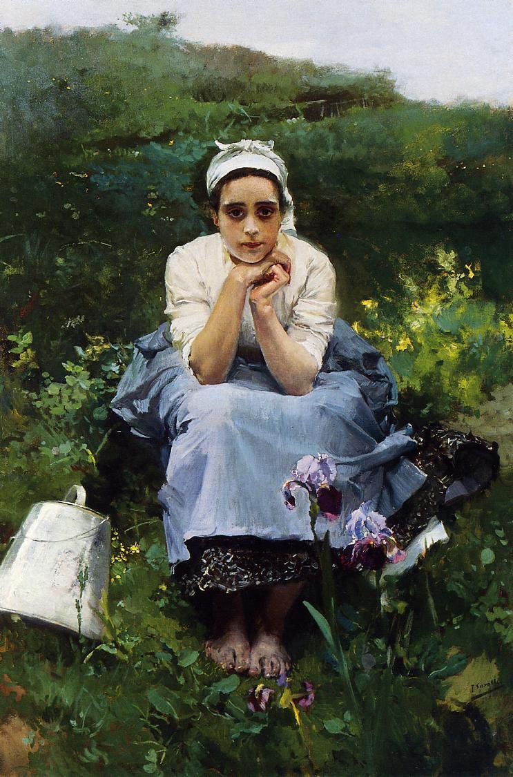 Het Melkmeisje door Joaquín Sorolla