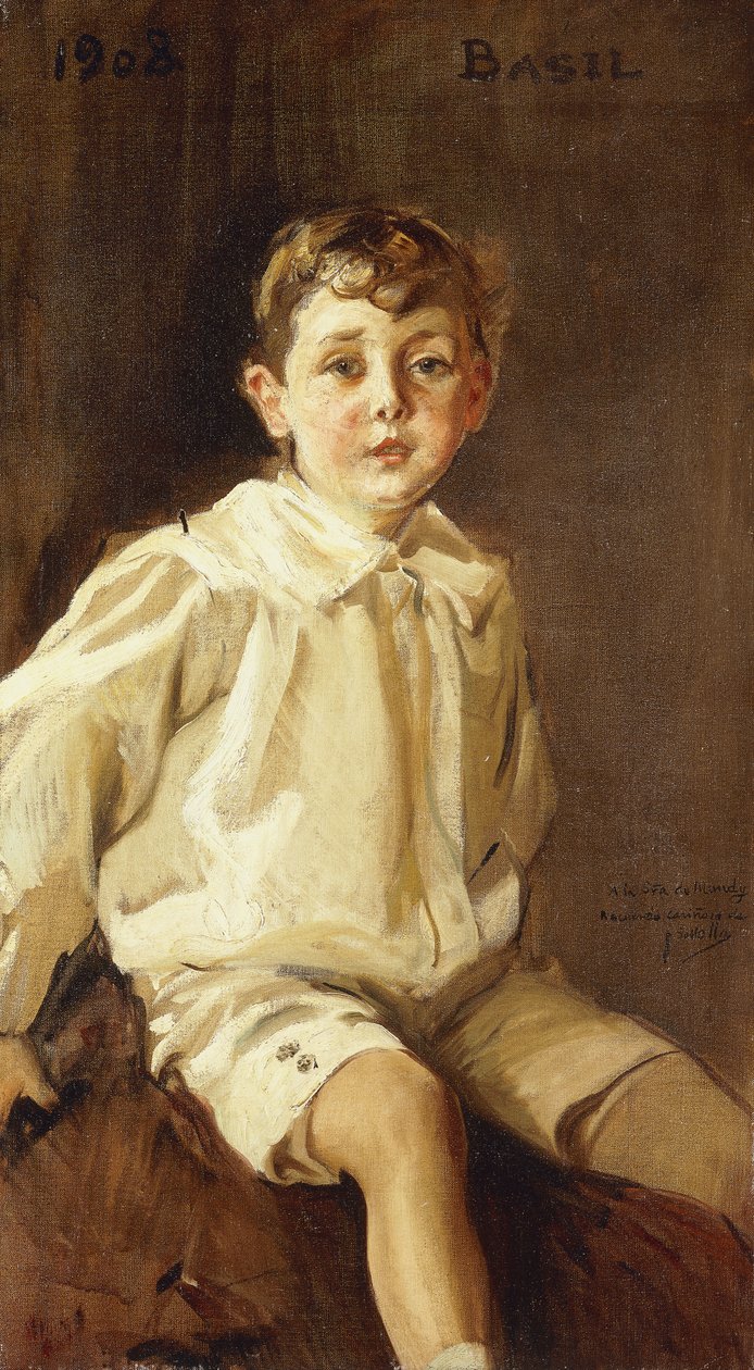 Een portret van Basil Mundy, 1908 door Joaquín Sorolla