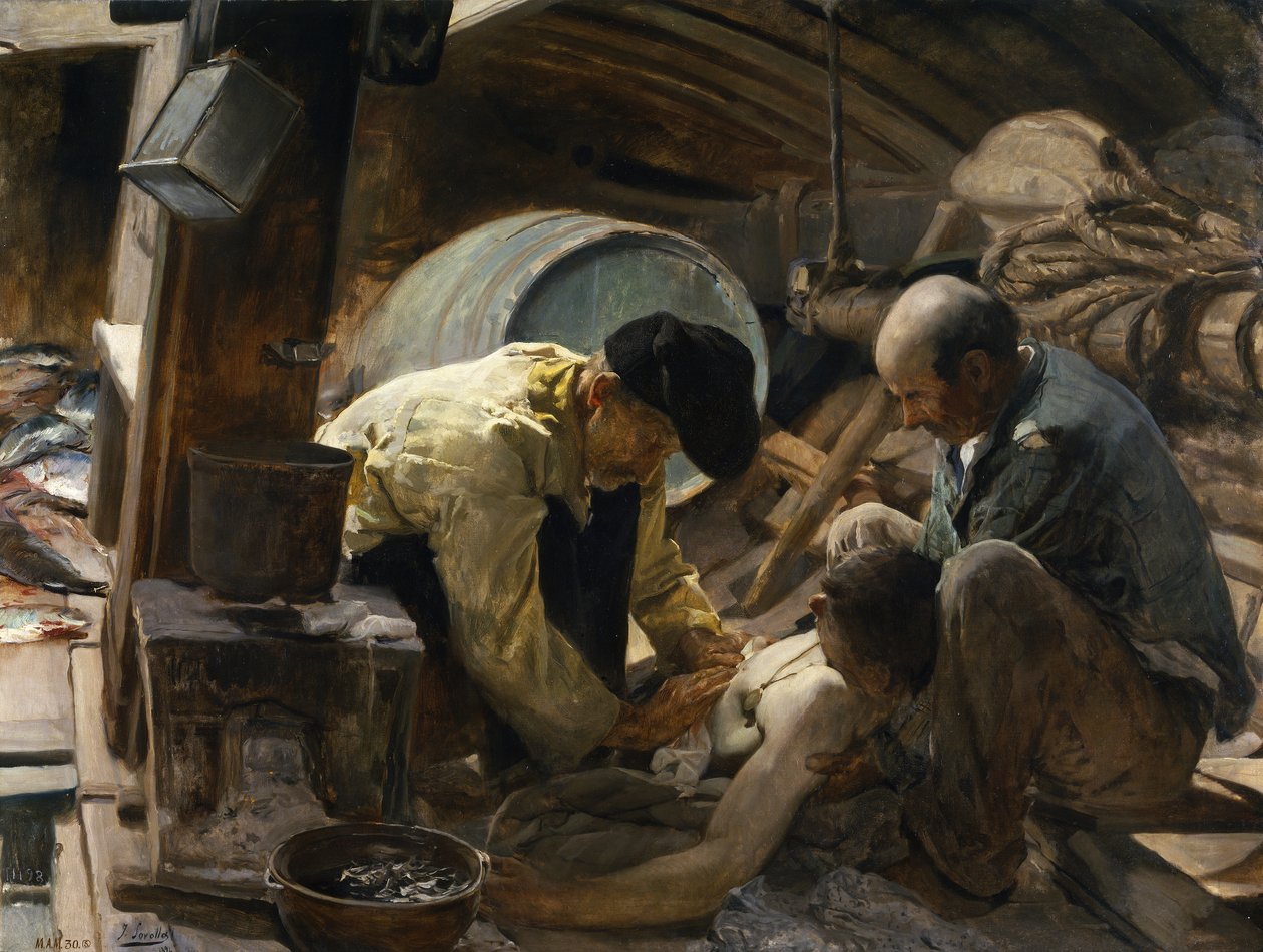 En ze zeggen nog steeds dat vis duur is door Joaquín Sorolla