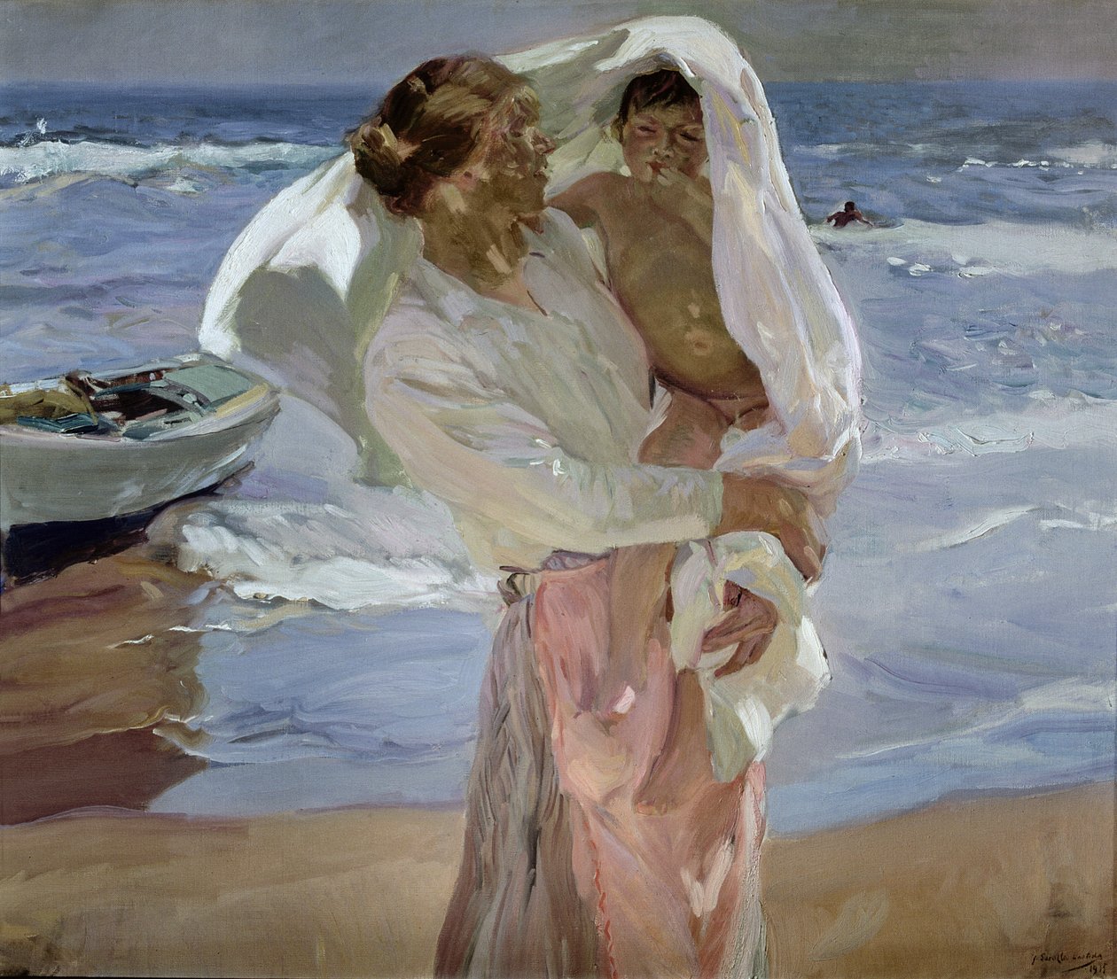 Net uit de Zee door Joaquin Sorolla y Bastida