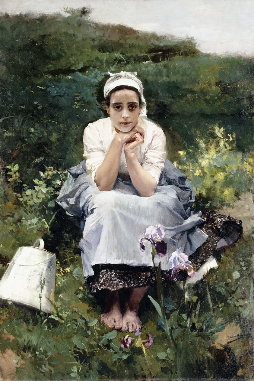 De Melkmeid, ca. 1890 door Joaquín Sorolla