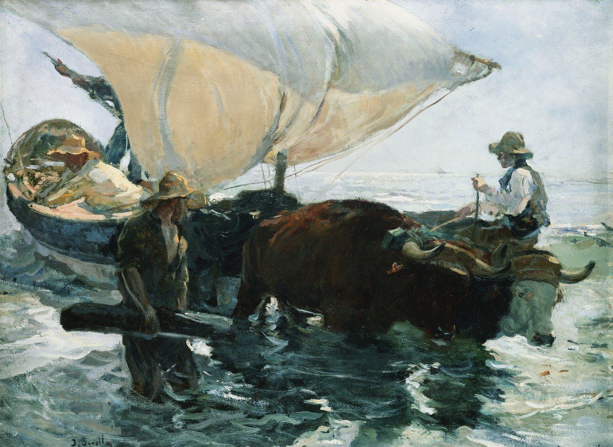 De Terugkeer van het Vissen door Joaquín Sorolla