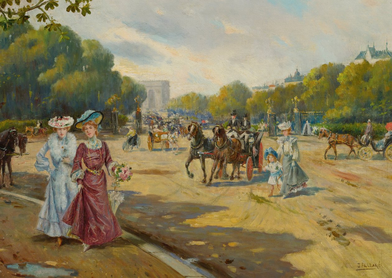 Port Dauphine Bois de Boulogne door Joaquín Pallarés Allustante