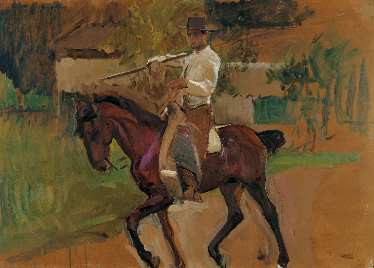 Garrochista door Joaquín Sorolla