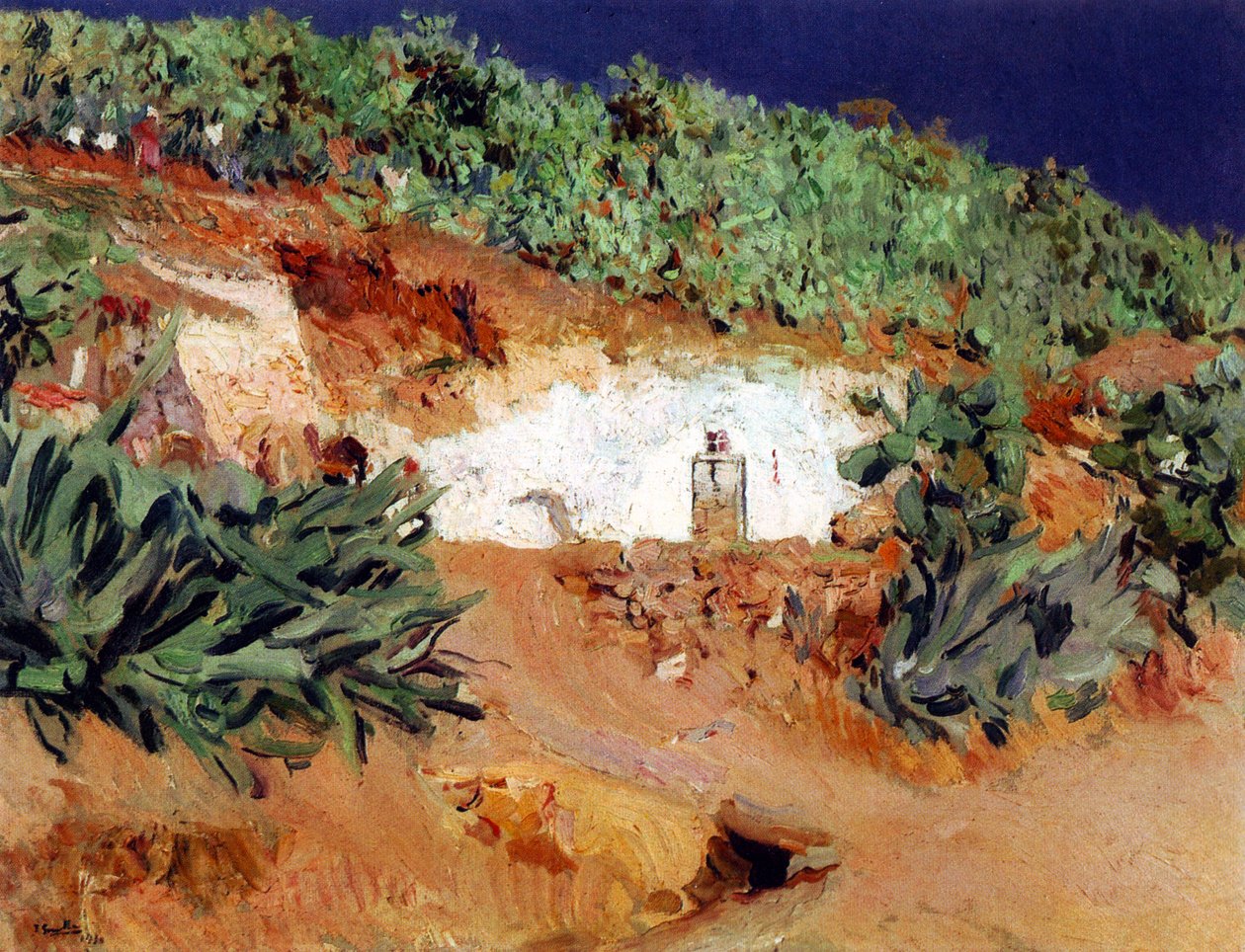 Het huis van de zigeuners in Sacromonte door Joaquín Sorolla