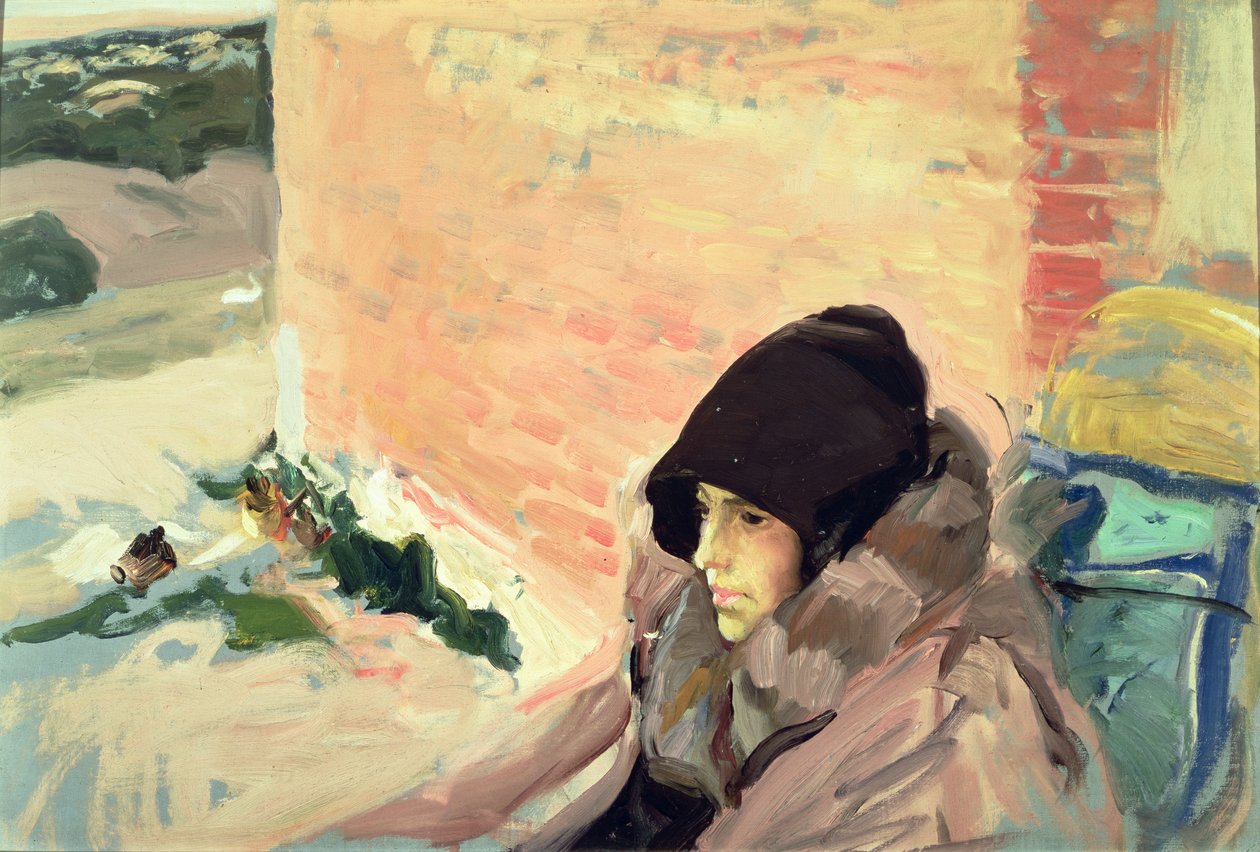 Portret van Maria herstellende door Joaquín Sorolla