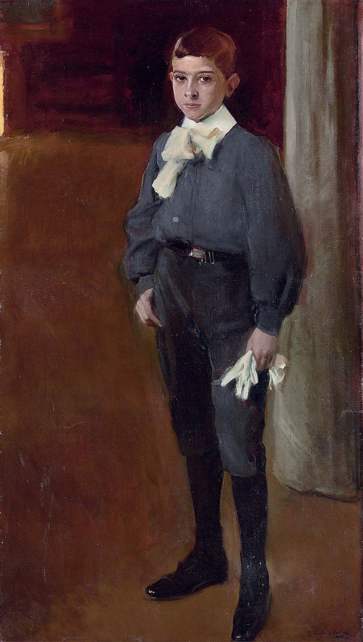 Portret van de Jongen José Maria Suárez door Joaquín Sorolla