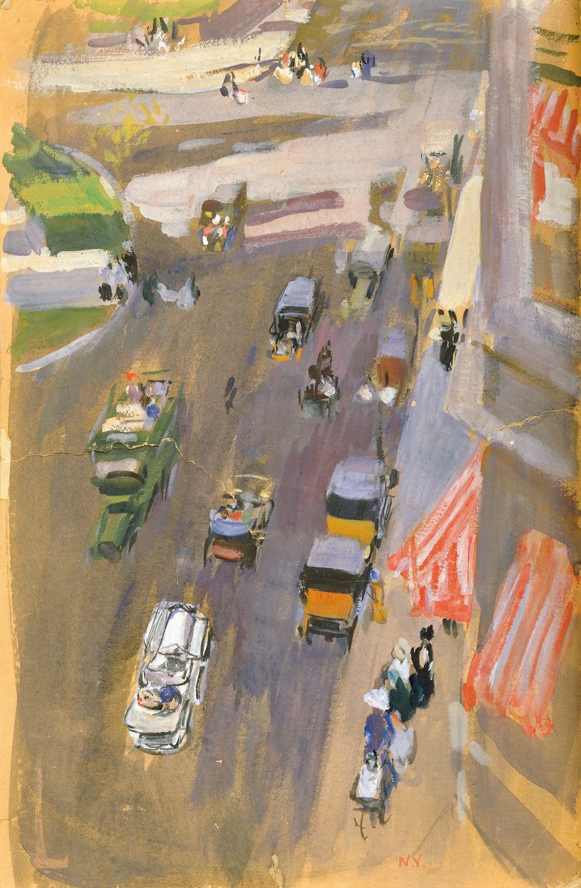 Fifth Avenue, New York door Joaquín Sorolla
