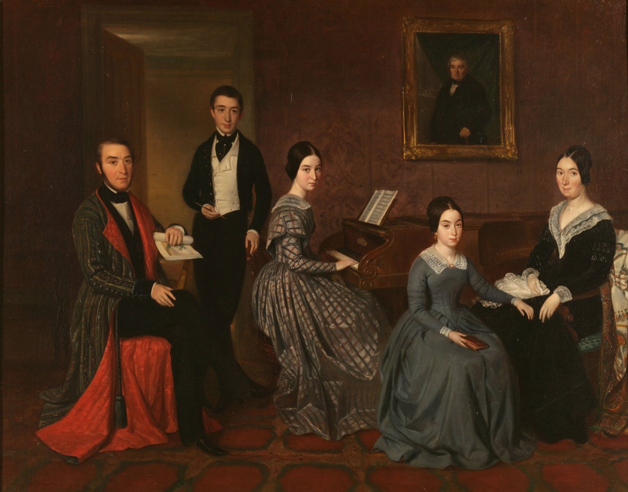 De familie van Jorge Flaquer door Joaquín Espalter y Rull