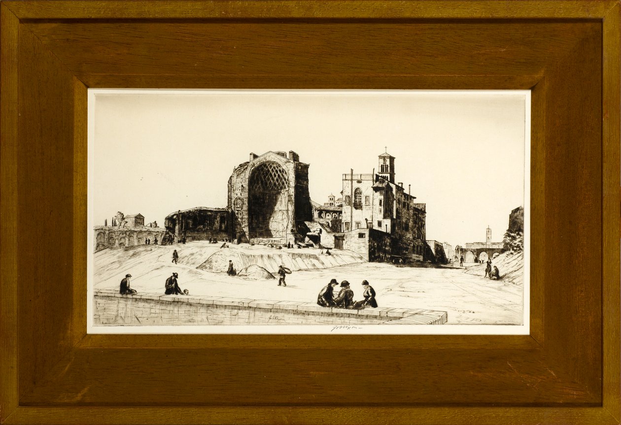 De Tempel van Venus en Rome, Rome, circa 1922 door Job Nixon