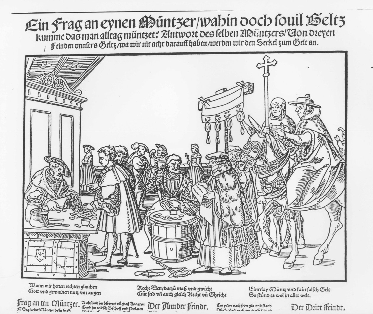 Een vraag aan een muntmaker, ca.1500 door Joerg the Elder Breu