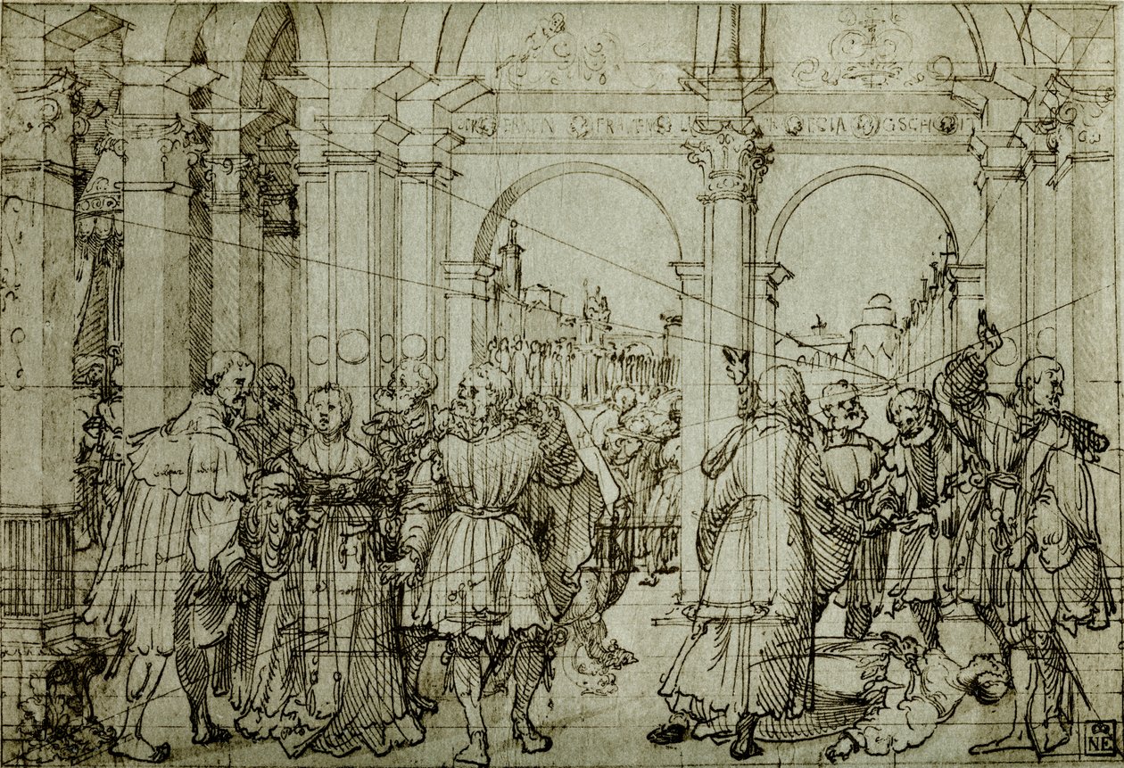 De geschiedenis van Lucretia door Joerg the Elder Breu