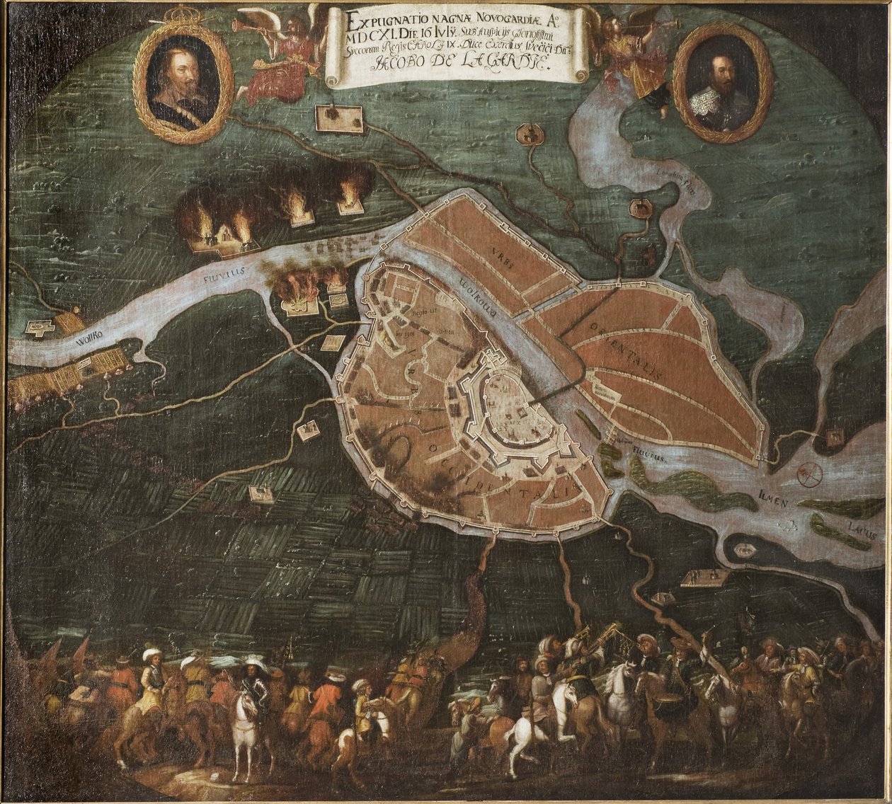 De slag bij Novgorod (Rusland), Pools-Zweedse oorlog (1600-1611) door Johan Hammer