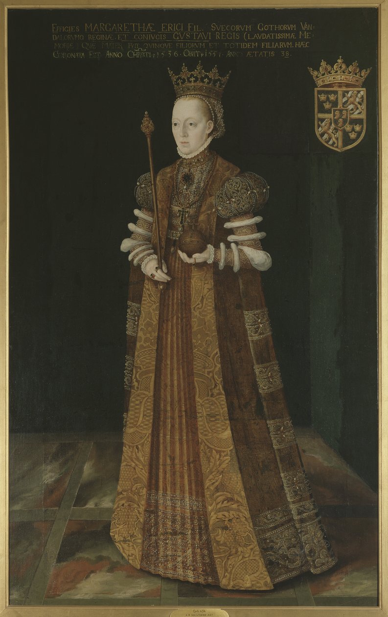 Margaretha Lejonhufvud, koningin-gemalin van Zweden, tweede vrouw van Gustaaf I Vasa - Koningin Margaretha Leijonhufvud van Zweden (1516-1551), door Uther, Johan Baptista van (actief 1562-1597) door Johan Baptista van (active 1562 1597) Uther