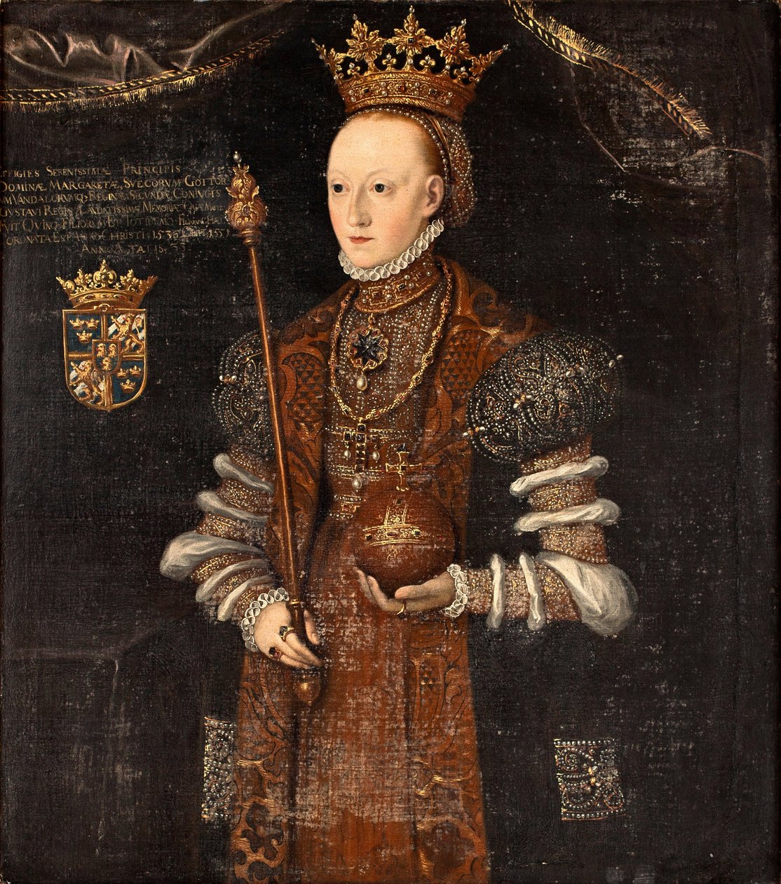 Koningin Margaret Leijonhufvud van Zweden door Johan Baptista van Uther