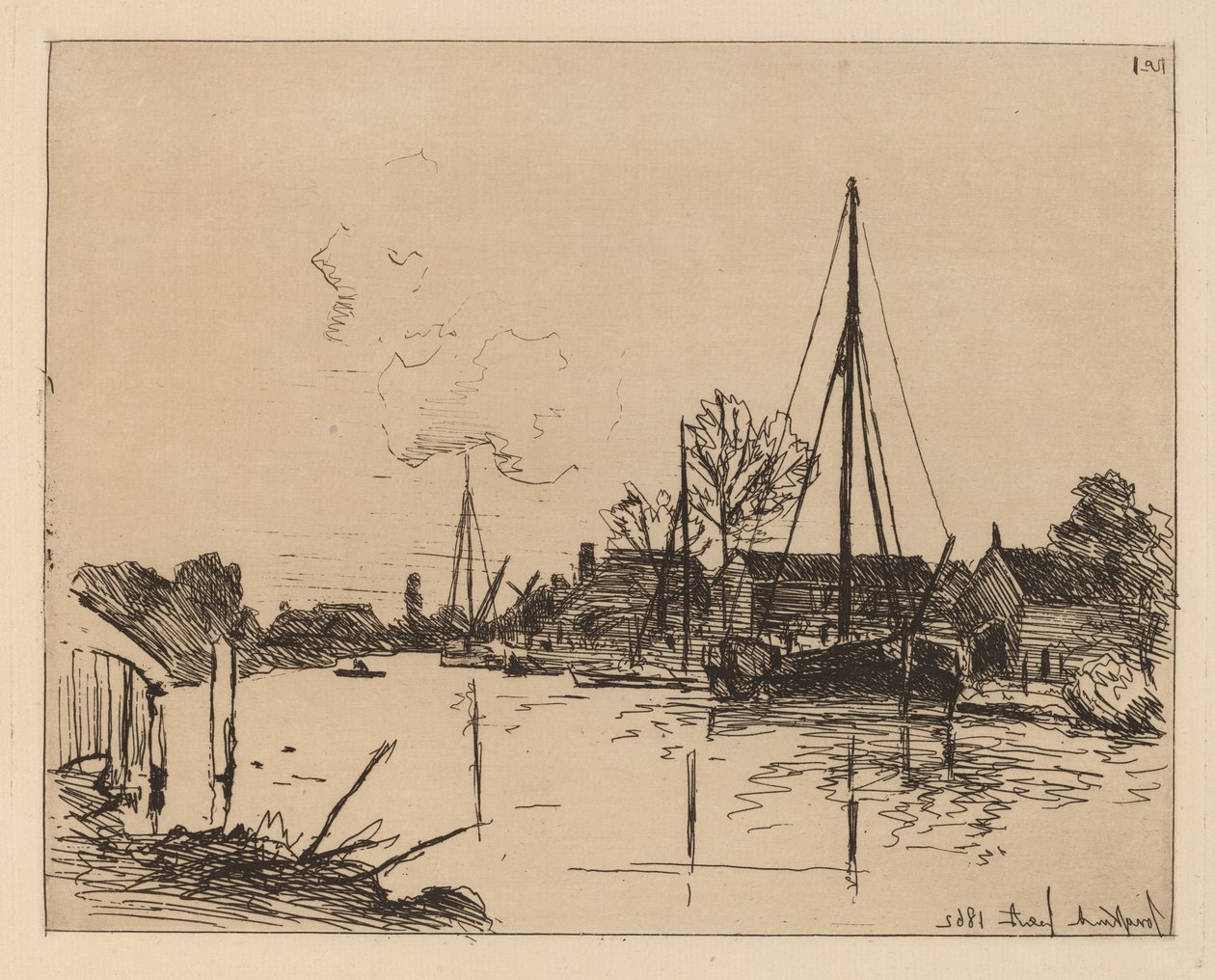 Het Kanaal door Johan Barthold Jongkind