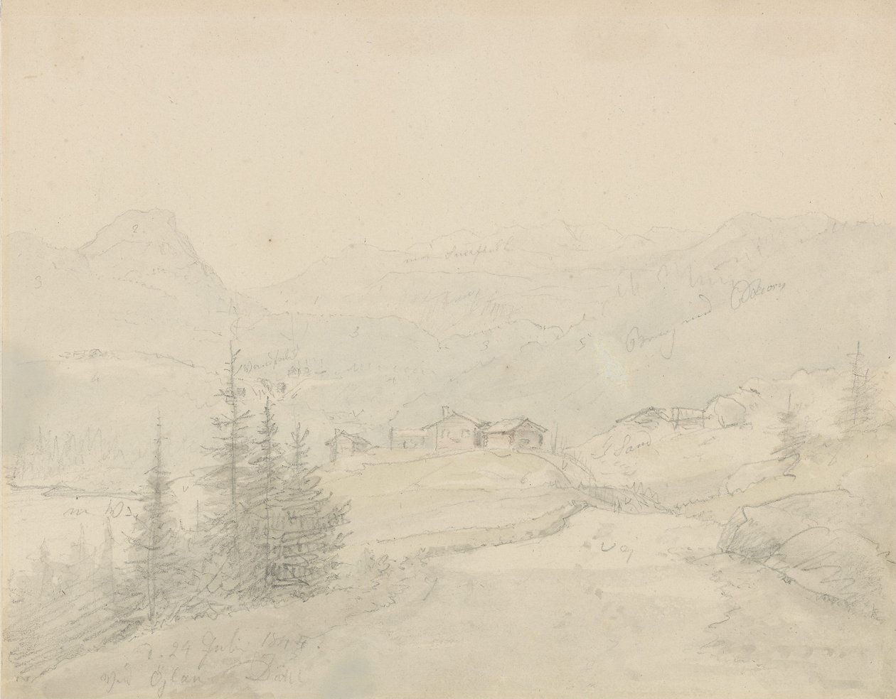 Van Øylo in Valdres door Johan Christian Dahl