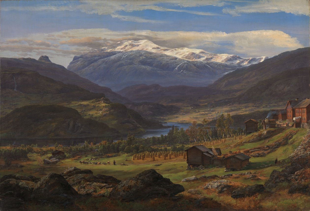 Uit Hjelle in Valdres door Johan Christian Dahl