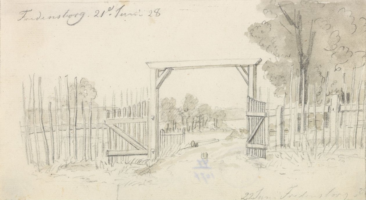 Haven, Fredensborg door Johan Christian Dahl