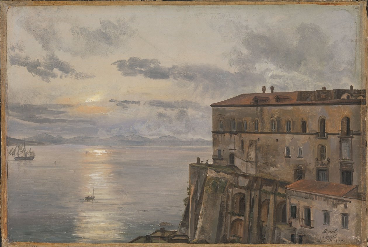 De kazerne van Pizzofalcone, Napels door Johan Christian Dahl