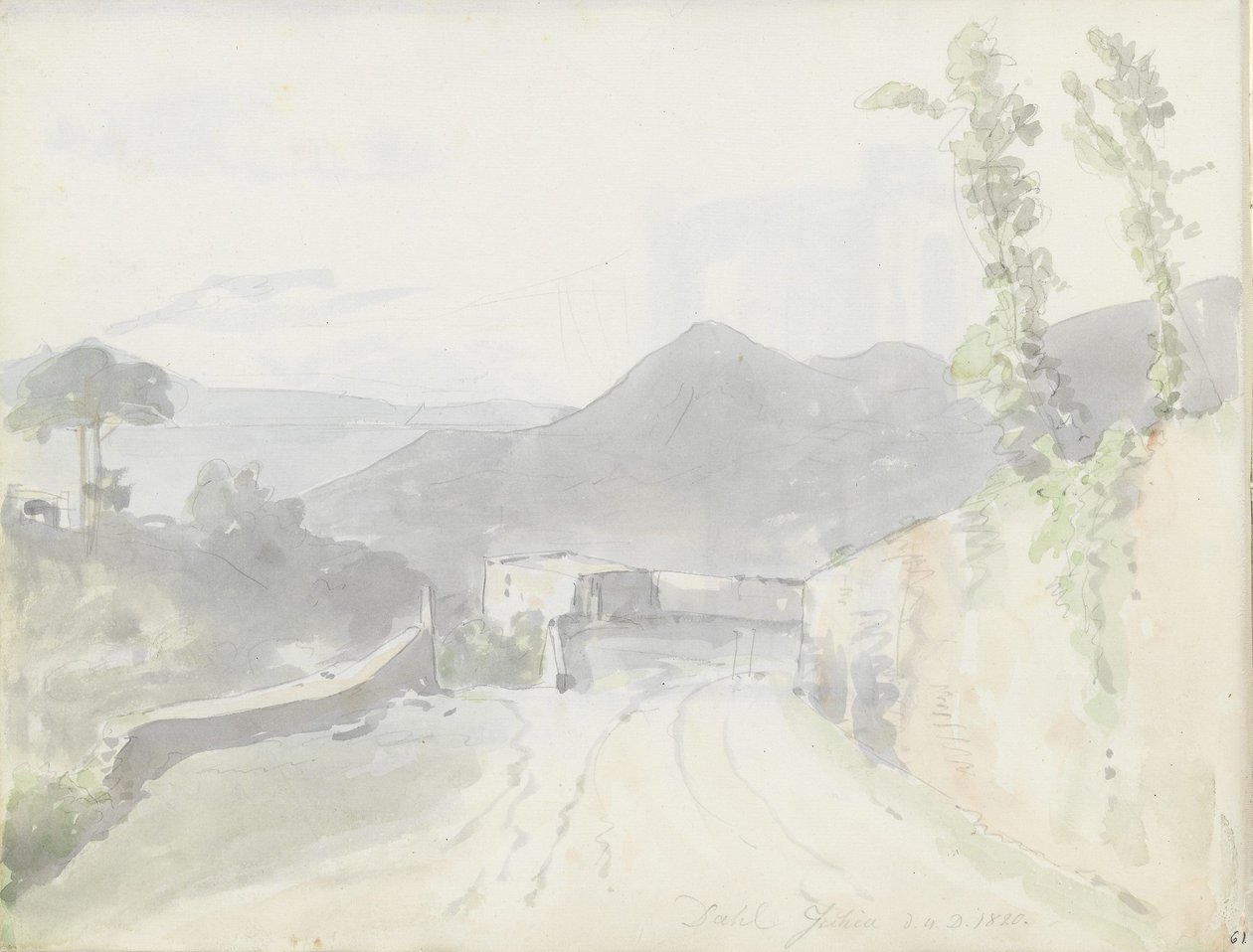 Bij Casamicciola, Ischia door Johan Christian Dahl